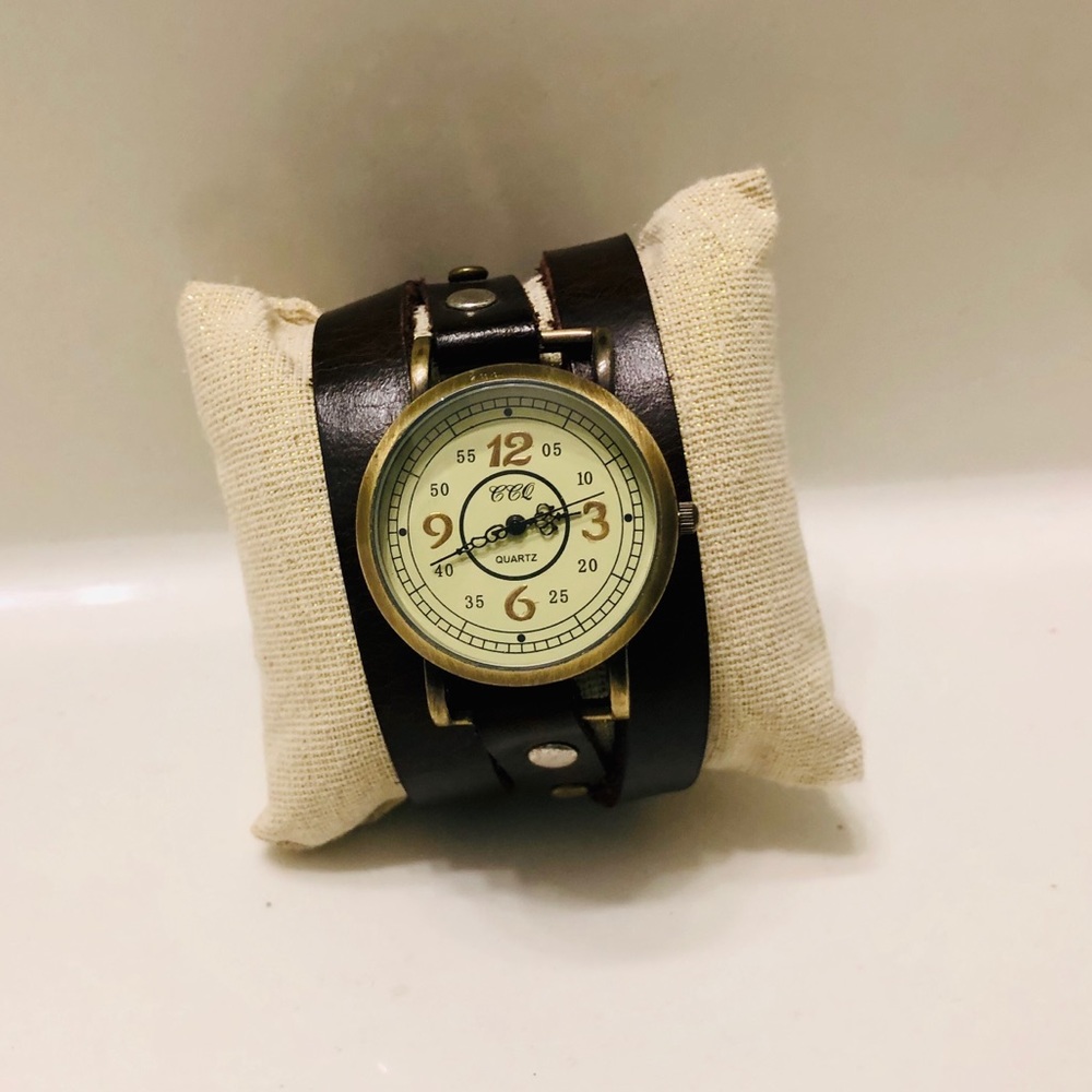 🕰⭐️Hand Crafted Leather Wrap Watch ⭐️🕰